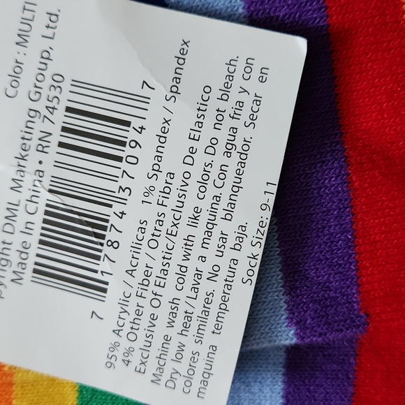 Rainbow toe sock - Picture 3 of 3